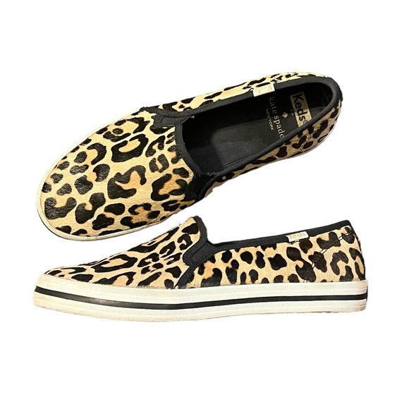 Keds Women's Kate Spade Double Decker Sneaker in Leopard - Picture 1 of 11